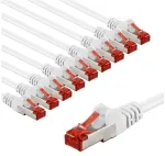 Goobay 66647, 2 m, Cat6, S/FTP (S-STP), RJ-45, RJ-45, Balta