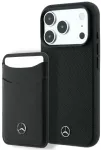 Dėklas Rinkinys etui + portfel Mercedes Grilis Pattern Leather MagSafe do iPhone 18 Pro / 17 Pro juoda