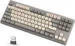 ATTACK SHARK belaidė žaidimų klaviatūra 80 % Bluetooth 2,4 GHz RGB M87