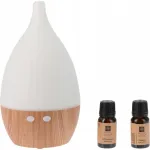 Drėkintuvas Kvapų difuzorius aroma di rogito su aromaterapija ir LED ap&scaron;vietimu, USB, &Oslash; 10 cm x 18 cm