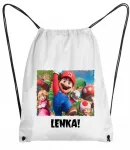 Super Mario Bros kuprinė-mai&scaron;elis į mokyklą, sportinei avalynei su Bet Kokiu Užra&scaron;u