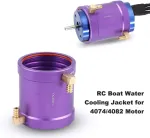 Topiky rc metalinis vandens au&scaron;inimo apvalkalas, 40 mm &scaron;ilumos i&scaron;sklaidymo vandens au&scaron;inimo m5 apvalkalas, rc valtis, vandeniu au&scaron;inamas sriegio adapteris, jungčių rinkinio priedai, skirti 4074 4082 rc valties varikliui, violetinis