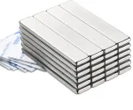 Stačiakampiai Neodimio Magnetai, 24 vnt., 60x10x3 mm, N35