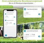 Yiyego drėkinimo kompiuteris, Wlan 2 i&scaron;ėjimai, 2,4 Ghz, i&scaron;mani automatinė drėkinimo sistema su programėle/valdymu balsu, Wlan vandens laikmatis sodui, &scaron;iltnamiui, žemės ūkiui