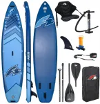 Pripučiama Sup lenta F2 Axxis 12'2" Navy Mėlyna Combo Irklas 2in1 Sėdynė
