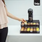 Gadgy Dolce Gusto kapsulių laikiklis, kavos kapsulių laikymo dėžutė 72 kavos kapsulėms, su 2 stalčiais, neslystančiomis kojelėmis, tvirtas, atsparus smūgiams ir rūdims metalas, Dolce Gusto priedai