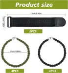 10 dviračių kelnių spaustukų rinkinys, elastingas velcro užsegimas, elastinis kulk&scaron;nies dirželis, dviračio kelnių spaustukas, dviračio spaustukas kelnėms, skirtas žvejybai, medžioklei, žygiams, važinėjimui dviračiu ir sodininkystei