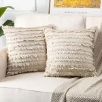 Soleebee 2 dalių medvilninių pagalvėlių užvalkalų rinkinys, retro kutais dekoratyvinis boho pagalvėlės užvalkalas, dekoratyviniai pagalvėlių užvalkalai sofai, dekoratyvinis pagalvėlių užvalkalų rinkinys ku&scaron;etei, lovai, miegamajam, namams, automobilio ...