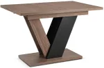 Mebel Elite I&scaron;skleidžiamasis stalas CLARK, 120&ndash;160 cm, rie&scaron;uto ir juodos spalvos