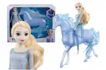 Disney Žaislinė lėlytė Elsa ir arklys, žaidimų rinkinys mergaitėms