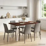 Kvadratinis valgomojo stalas 120 x 90 x 75 cm