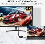 Usb-c 3.2 Gen 2x2 Kabelis 100w, 0.5m, 20gbps, 4k@60hz
