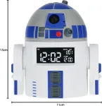 Paladone R2d2 žadintuvas &ndash; oficialiai licencijuota &bdquo;žvaigždžių karų&ldquo; atributika su R2d2 garsais, puiki dekoracija &bdquo;žvaigždžių karų&ldquo; gerbėjams su žadintuvo laikmačiu, maitinamas per usb