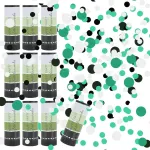 Actoys Xmdn-scpop11-gn 10 rankinių konfeti patrankų rinkinys, konfeti patranka, biologi&scaron;kai skaidūs, konfeti &scaron;audyklė, konfeti patranka, auksiniai, vestuvėms, gimtadieniui, kūdikio sutiktuvių vakarėliui, vakarėliui