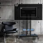 Invision Gt1200 Screenstation mobilus tv stovas vežimėlis &ndash; apsauga nuo apvirtimo ir itin stabilus &ndash; 32&ndash;65 colių hdr led ir lcd televizorių ekranams &ndash; didelio patvarumo &ndash; nepaliekantys žymių ratukai &ndash; vesa 400 600 laikiklis [gt1200]