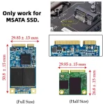 Cablecc dual msata mini sata ssd kortelė jbod raid0 span bridge į 2.5 colio sata combo hdd disko dėklą