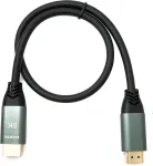 System-s Hdmi 2.1 kabelis 50cm 8k Ultra Hd Standard Male to Male Uhd adapteris, juodas