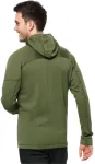 Vyri&scaron;kas džemperis su gobtuvu Jack Wolfskin Hirschberg, žalias