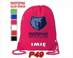 Sportinis mai&scaron;elis kūno kultūrai, treniruotėms, batams, skirtas Memphis Grizzlies Nba gerbėjui