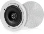 Kompiuterio kolonėlės Pyle 5.25&rdquo; pora bluetooth įleidžiamų į sieną/lubas 2 krypčių garsiakalbių sistema, greitos jungtys, keičiamos apvalios/kvadratinės grotelės, polipropileno kūgis ir polimerinis auk&scaron;tų dažnių garsiakalbis, stereo garsas, 150 vatų  ...