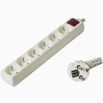 Galios juosta PremiumCord 6 lizdai 2 m baltos (pp6k02)