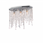 Lubinis &scaron;viestuvas Ideal Lux Ceiling lamp with 3 lights RAIN, E14, chrome