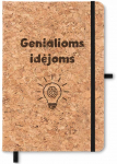 Užra&scaron;ų knygelė kam&scaron;tiniu vir&scaron;eliu "Genialioms idėjoms" (A5)