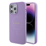 Dėklas GUESS GUHMP15XPSAHMCU IPHONE 15 PRO MAX 6.7 "PURPLE/PURPLE HARDCASE SAFFIANO MAGSAFE