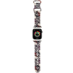 Apyrankė Apple Watch 1 / 2 / 3 / 4 / 5 / 6 / SE / 7 / 8 (38 / 40 / 41 mm) Hello Kitty dirželis Silikoninės etiketės Graffiti (HKAWMSDGPTE) smėlio spalvos