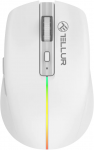 Pelė Tellur Silent Click baltos spalvos