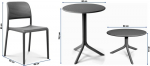 Lauko baldų komplektas BORA BISTROT/STEP 2+1, Antracite
