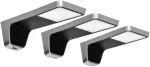Orno NELA rinkinys i&scaron; 3 LED lempučių po korpusu, 2x2W+7.5W, 4000K, su USB, juoda