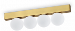 Lubinis &scaron;viestuvas 12W LED pavir&scaron;inis &scaron;viestuvas PING PONG, žalvario sp., 3000K