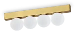 Lubinis &scaron;viestuvas 12W LED pavir&scaron;inis &scaron;viestuvas PING PONG, žalvario sp., 3000K