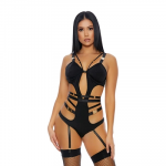 Forplay WeClick Teddy Lingerie Set S - Strappy Design & Gold Accents