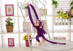 Lean Toys Pliu&scaron;inė beždžionė su mažyliu, 90 cm