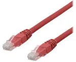 DELTACO U/UTP Cat6a tinklo kabelis, LSZH, 1 m, raudonas