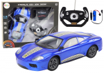 Lean Toys Mėlynas nuotolinio valdymo automobilis 1:16 su &scaron;viesomis