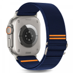 Mėlyna apyrankė Apple Watch 6 / 7 / 8 / 9 / 10 / SE / Ultra 1 / 2 ( 44 / 45 / 46 / 49 mm) "Tech-Protect Nylon Slip"