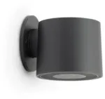 5W LED sieninis &scaron;viestuvas CLIC WALL, tamsiai pilkos sp., 2700K, dimeriuojamas