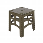 Keeeper Sulankstomas lauko stalas M, kurio keliamoji galia iki 80 kg, Timo 46,5x44,5x55cm, alyvuogių spalvos