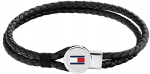 Tommy Hilfiger Moderni juodos spalvos odinė apyrankė 2790654