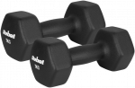 Hantelki żeliwne neoprenowe HEX 2x7kg, REBEL ACTIVE