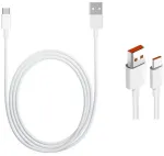 Originalus Xiaomi USB-C duomenų kabelis 4A 1m baltas (be pakuotės)