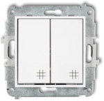 Bettermann Karlik Elektrotechnik 25MWP-66 MINI Dvigubo kryžminio jungties mechanizmas matinis baltas 25MWP-66