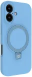 Aizmugurējais vāciņ&scaron; Evelatus Apple iPhone 16 Premium Magsafe with Stand Soft Touch Silikoninis dėklas Mėlyna EVEAPP16PMSSTSBL ()