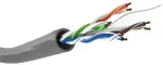 Goobay CAT 6 tinklo kabelis, U/UTP, pilkas, 100m, 100 m, Cat6, U/UTP (UTP), pilkas