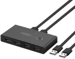 UGREEN 30768B USB duomenų perjungiklis 5 Gbit/s USB Type-A / juodas