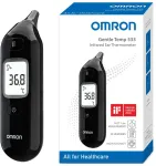 Omron bekontaktis ausinis termometras kūdikiams, vaikams ir suaugusiesiems Gentle Temp 533 MC-E533-EAZBK