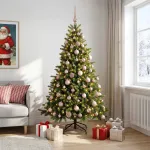 Dirbtinė kalėdinė eglutė su rutuliuku 210 cm 300 LED